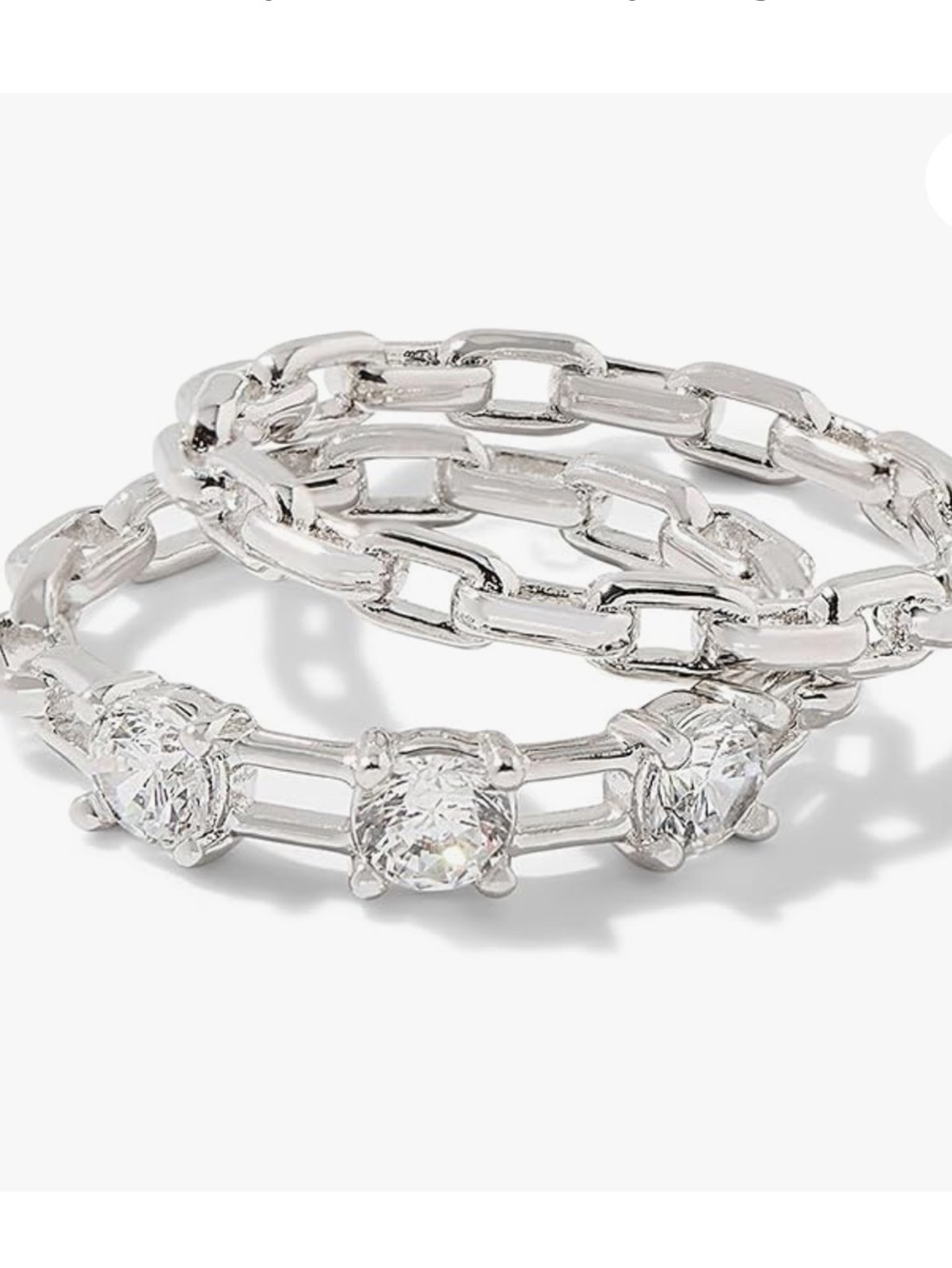 Kendra Scott Lexi Crystal Ring Set 9 New